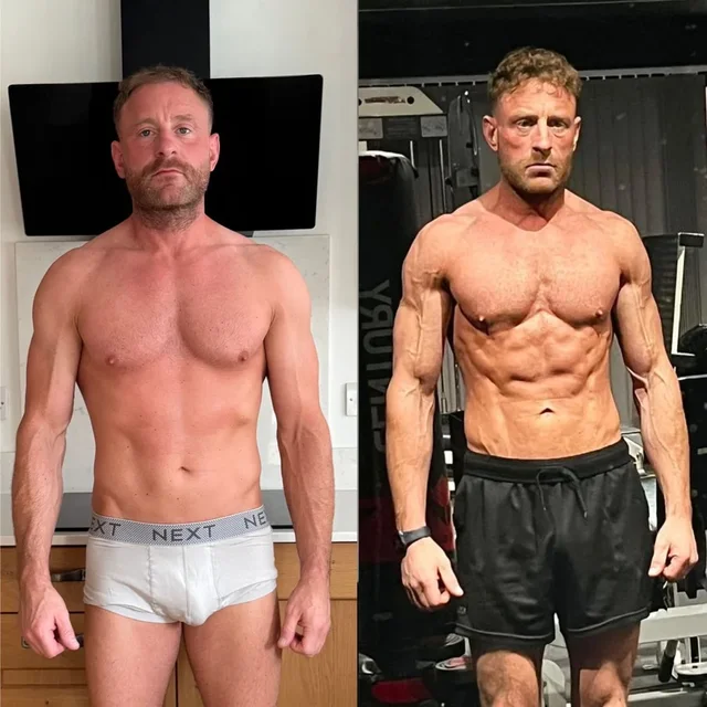 Client before and after coaching with RPA